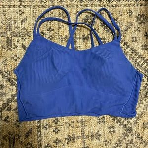 Lululemon Like a Cloud Ribbed Longline Bra *Light Support B/C cup wild indigo 8
